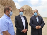 بازدید مدیرکل پایگاه‌های میراث فرهنگی کشور از قلعه ایرج پیشوا