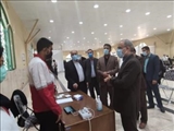 گزارش تصویری| دیدار فرماندار و مسئولان  قضایی از مرکز تجمیعی واکسیناسیون شهرستان پیشوا