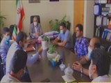 نشست بخشدار مرکزی با دهیار واعضای شورای اسلامی روستای حبیب آباد