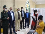 بازدید فرمانده سپاه سیدالشهدا و فرماندار پیشوا از مرکز تجمیعی واکسیناسیون سالن شهدای گمنام/ عباسی: ۷۵ درصد افراد بالای ۱۸ سال در پیشوا واکسینه شدند