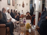 دیدار امام جمعه و بخشدار مرکزی پیشوا با خانواده شهید «رضا مهدانیان اردستانی» در روستای حبیب‌آباد