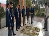 گلزار شهدای دهماسین عطر افشانی و گلباران شد 