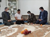 فرماندار پیشوا با قهرمان ملی بسکتبال با ویلچر دیدار کرد