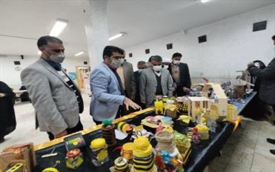بازدید فرماندار پیشوا از نمایشگاه دستاوردهای دانش‌آموزی در آموزشگاه کارآفرین