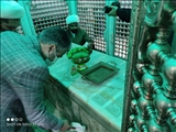 ️ ضریح مطهر امامزاده جعفر(ع) پیشوا غبارروبی شد
