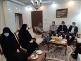دیدار فرماندار با فرزند اولین شهید پیشوا «محمد کاظمی»