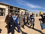 بازدید دکتر مخبر از پروژه نیمه کاره بیمارستان 96 تختخوابی پیشوا