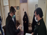 دیدار فرماندار با خانواده شهید انقلاب «حسن پازوکی» در پیشوا