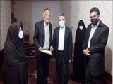 دیدار فرماندار پیشوا با پدر شهید «خیراله خانی» به مناسبت ولادت حضرت علی (علیه‌السلام) و روز پدر