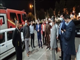 بازدید فرماندار از ایستگاه‌های آتش‌نشانی شهرستان پیشوا در چهارشنبه آخر سال