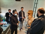 فرماندار پیشوا با هنرمند مجسمه ساز مطرح کشوری دیدار کرد